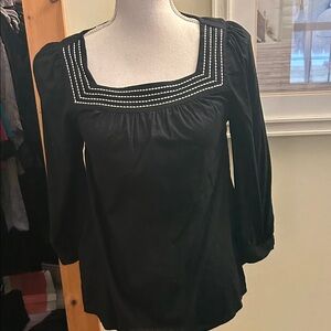 Old Navy Black Square-Neck Embellished Tunic ⭐️4items for 25